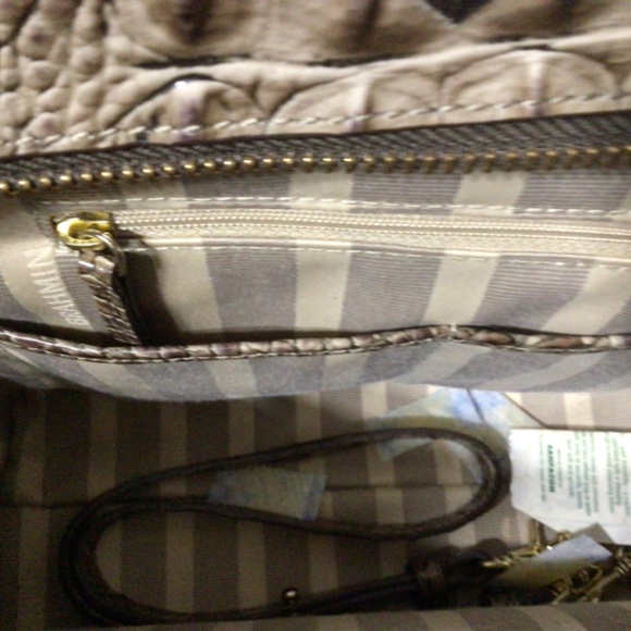 Brahmin Brown Leather/Suede/Snakeskin Priscilla Satchel (Like New) - Picture 10 of 16